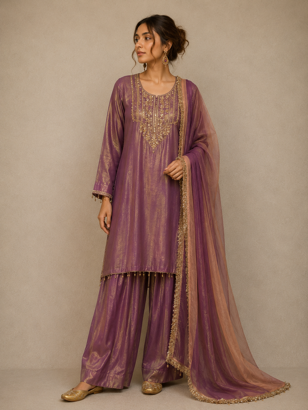 Purple Farsi Salwar Set