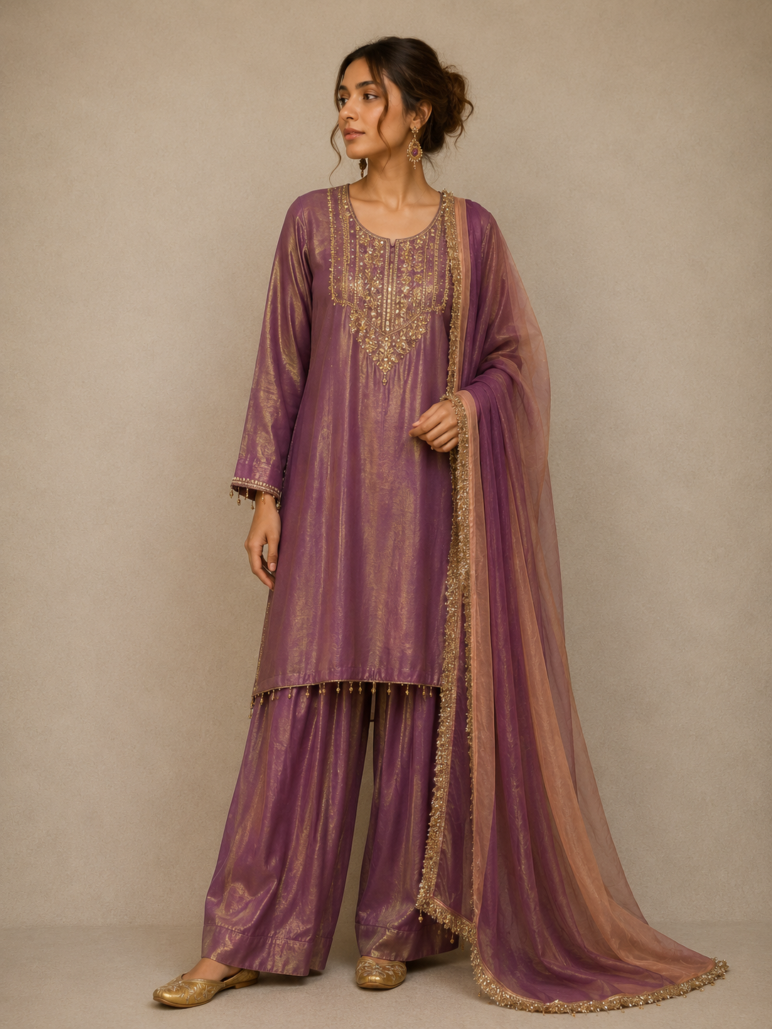 Purple Farsi Salwar Set