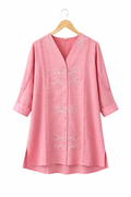 Pink Kurti Style Shirt