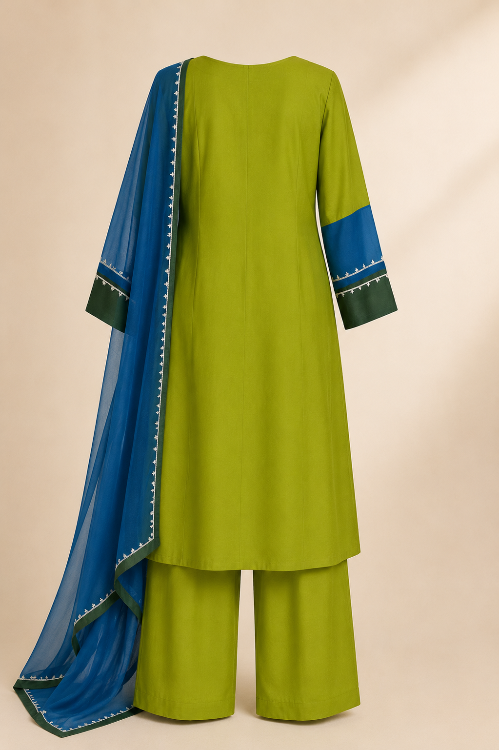 Green Blue Suit Set