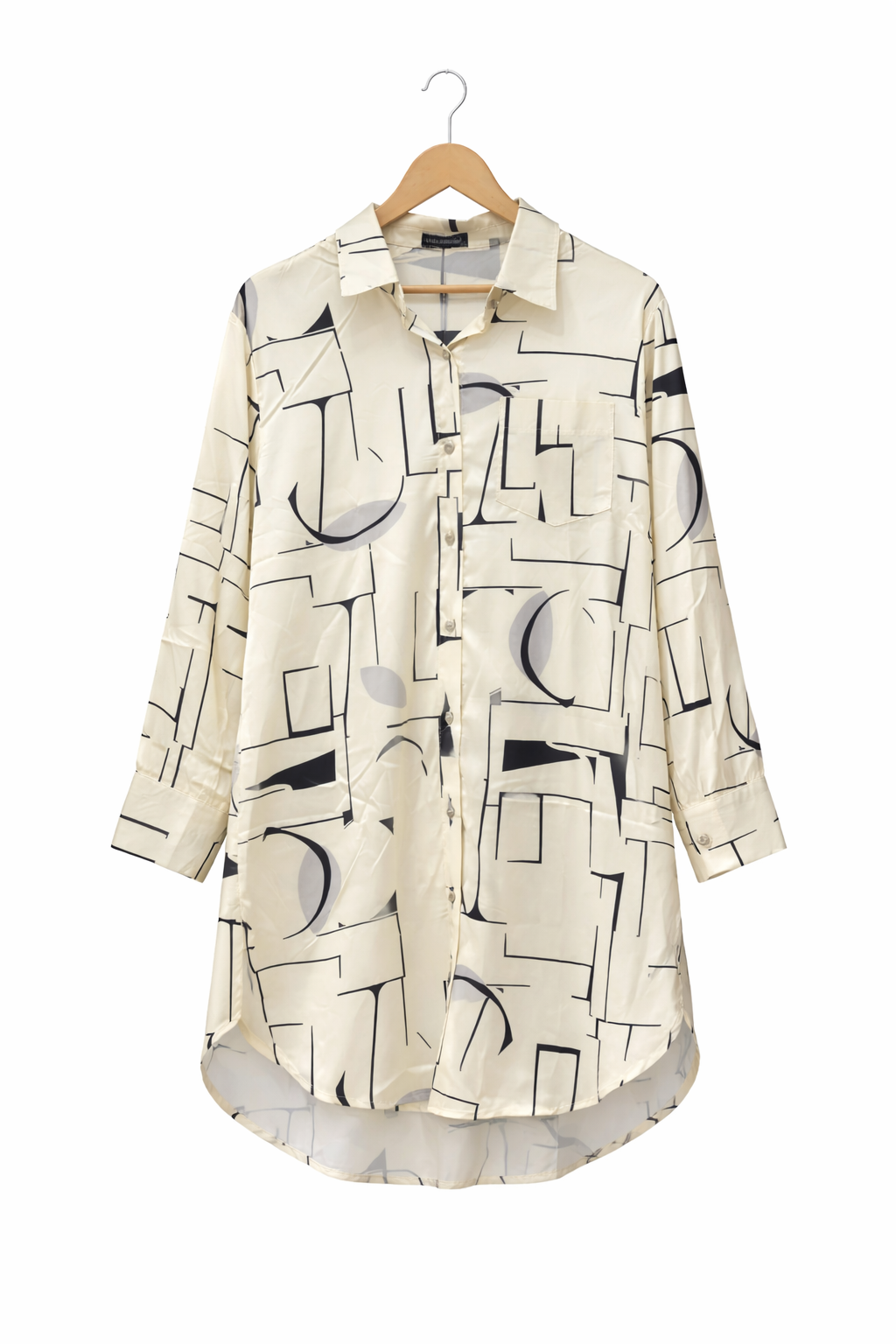 Deal Satin Shirt Dress (with belt)