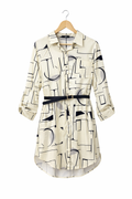 Deal Satin Shirt Dress (with belt)