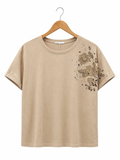 Deal flower pattern t shirt/ top
