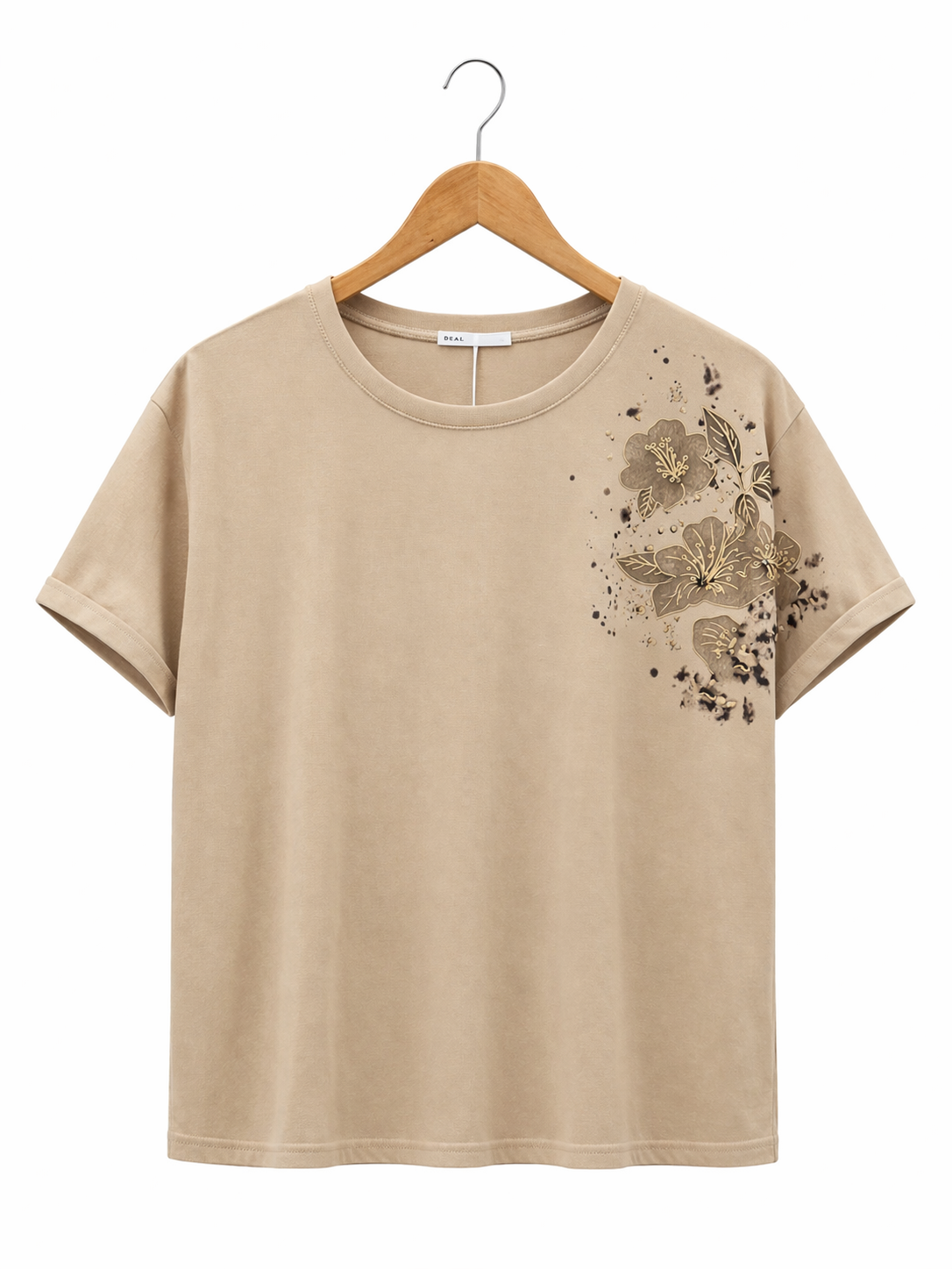 Deal flower pattern t shirt/ top