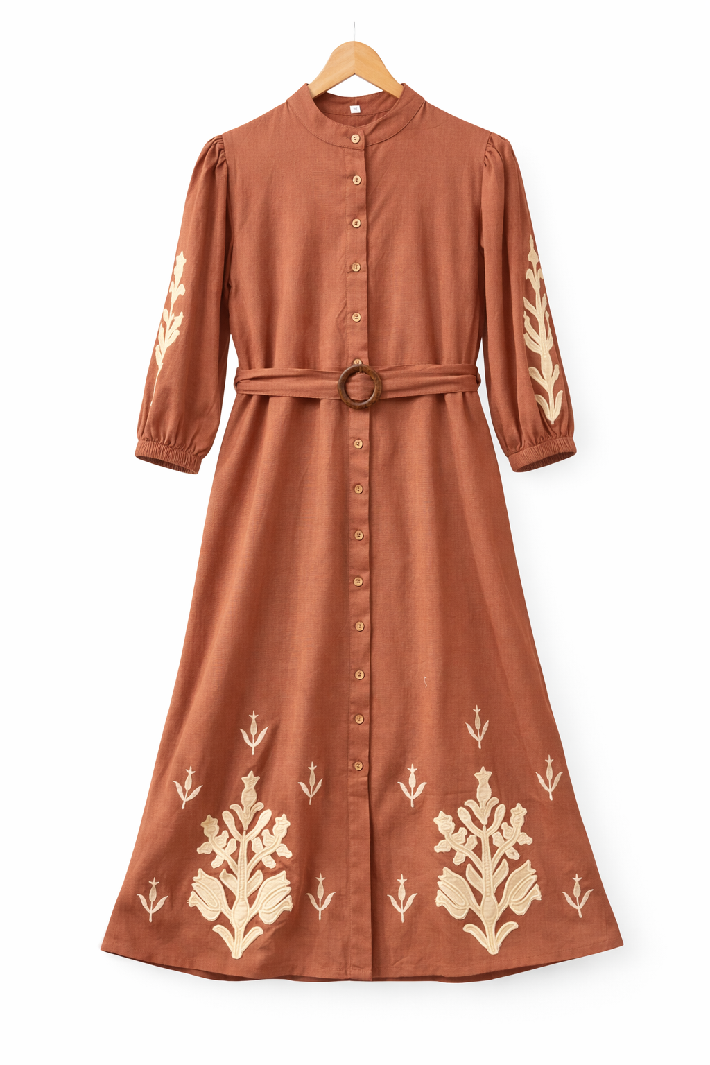 Belted Buckle Dress