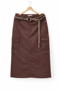 Deal Brown Cargo Skirt