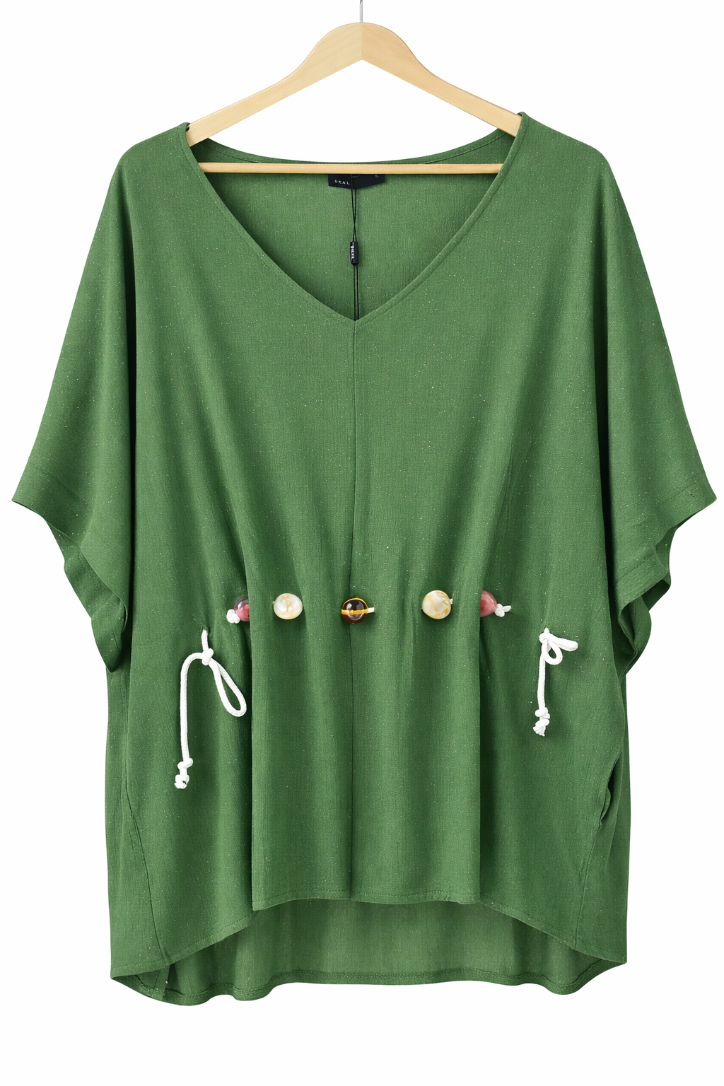 DEAL Green top with button detail