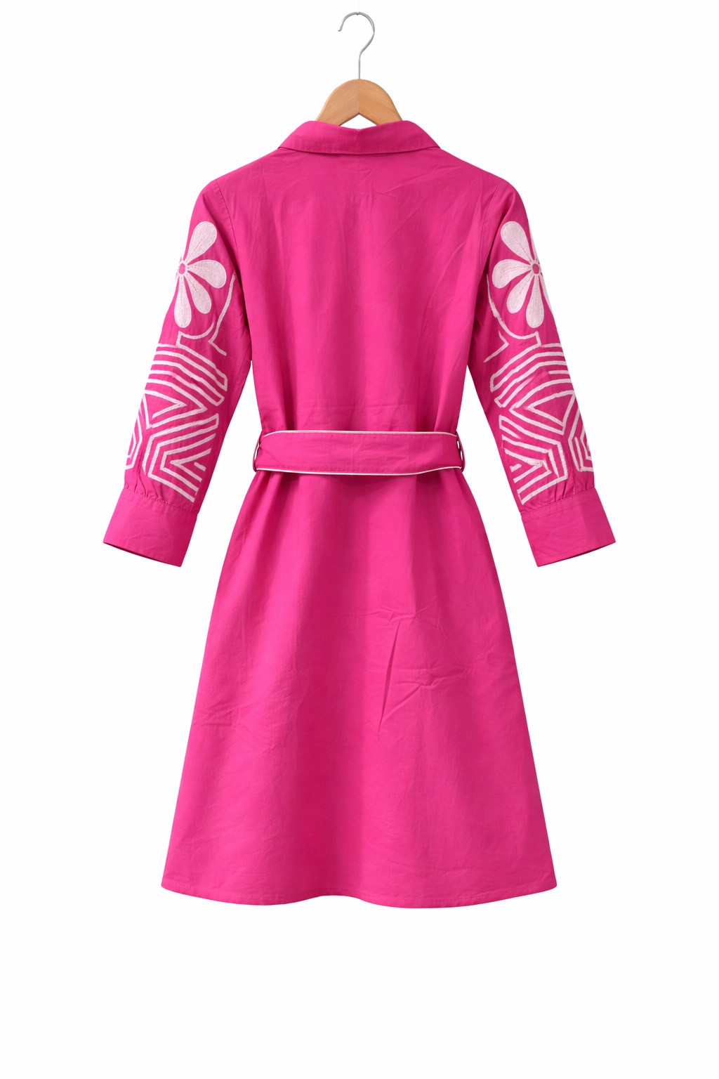 Magenta Dress with belt