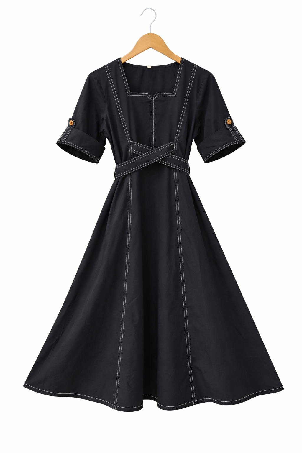 Cotton Black Dress